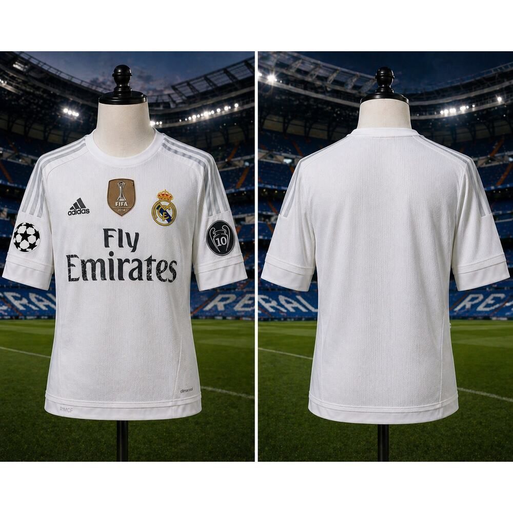 Real Madrid Adidas Youth Jersey FIFA 2014 Champs UCL ClimaCool